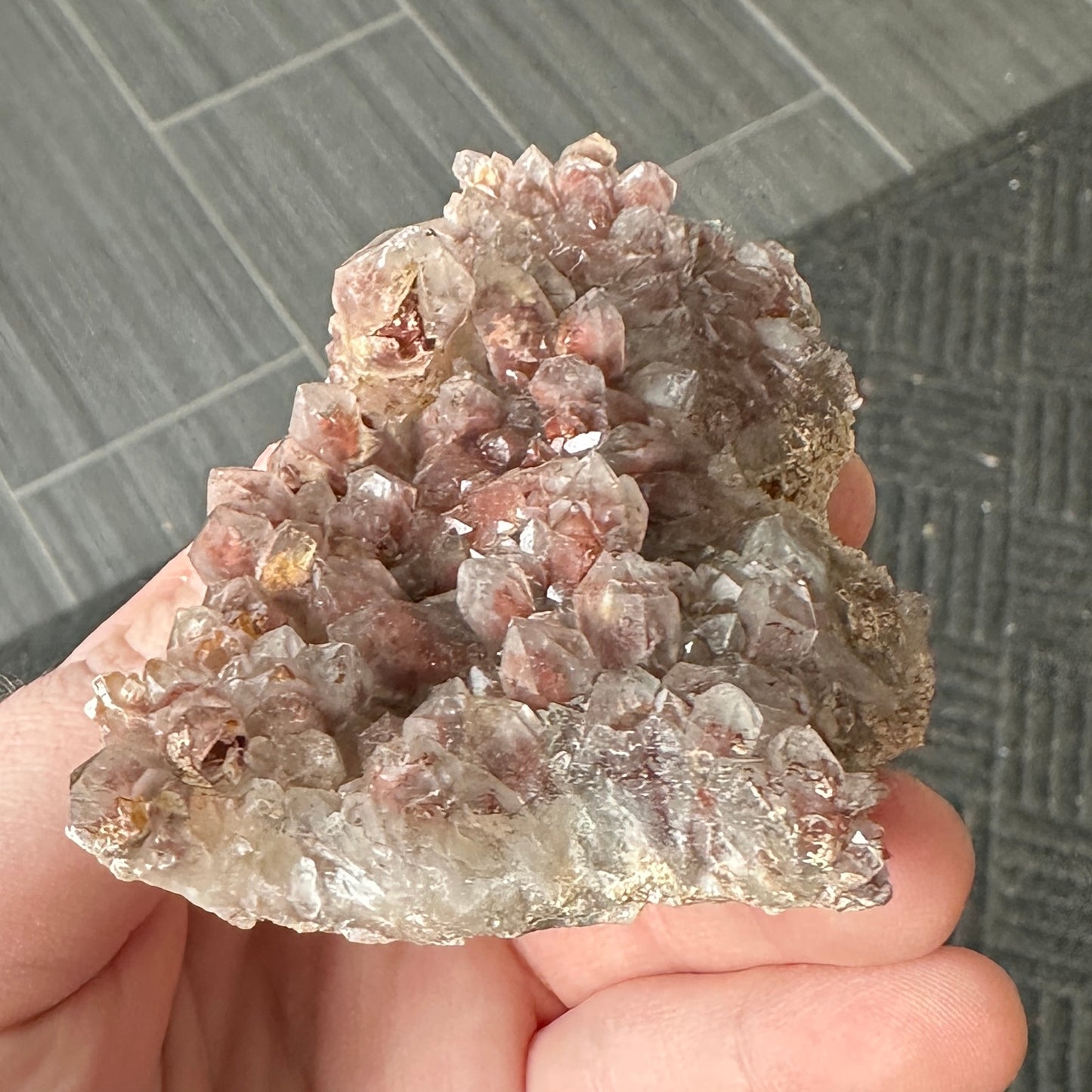 Cabinet Sized Hematite Included Quartz from Orange River, South Africa