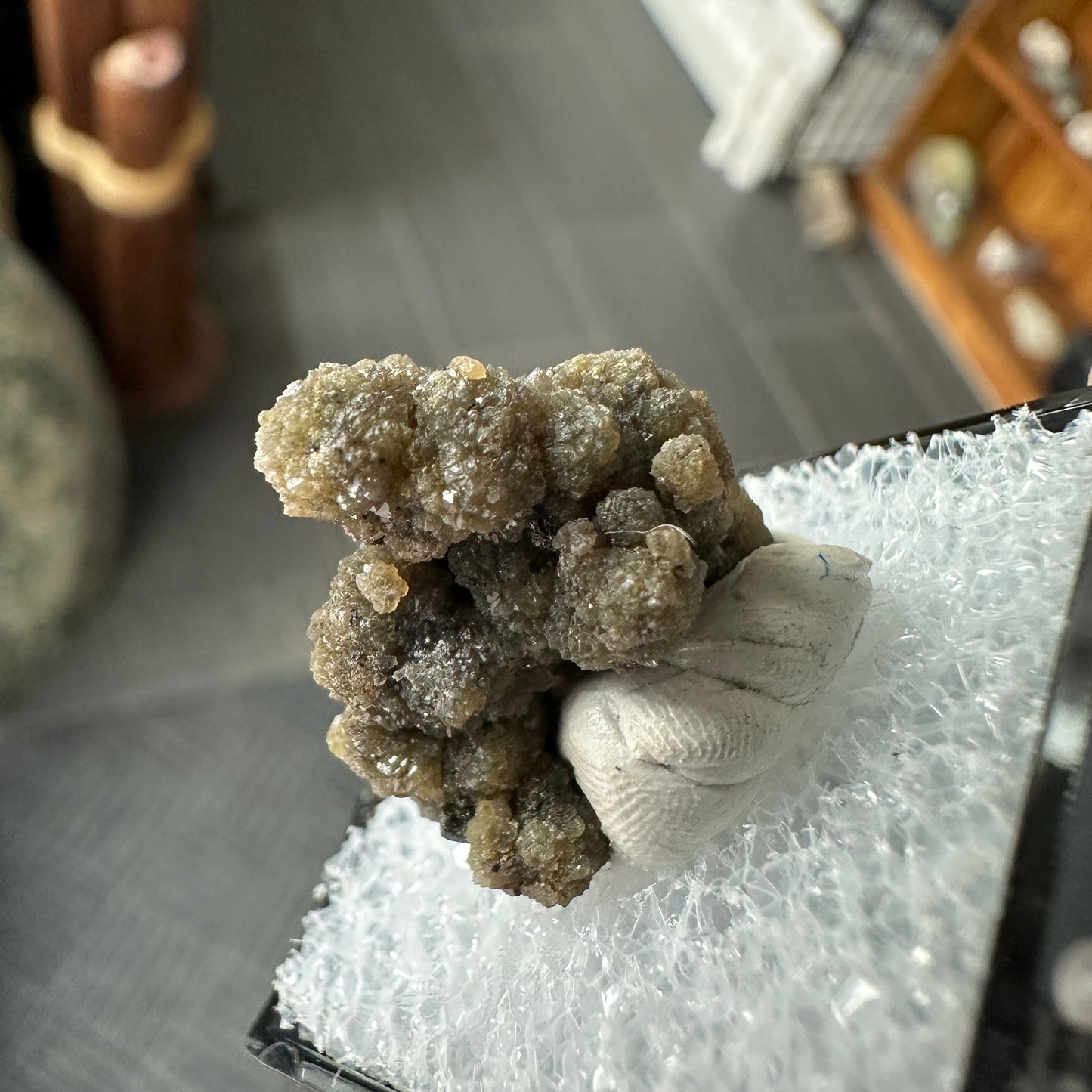 Old Stock Byssolite Included Green Quartz Perky Box Specimen from Pennsylvania