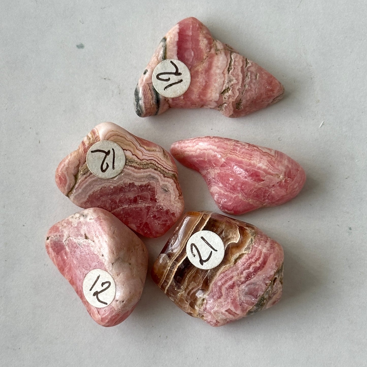 Small Tumbled Rhodochrosite from Argentina