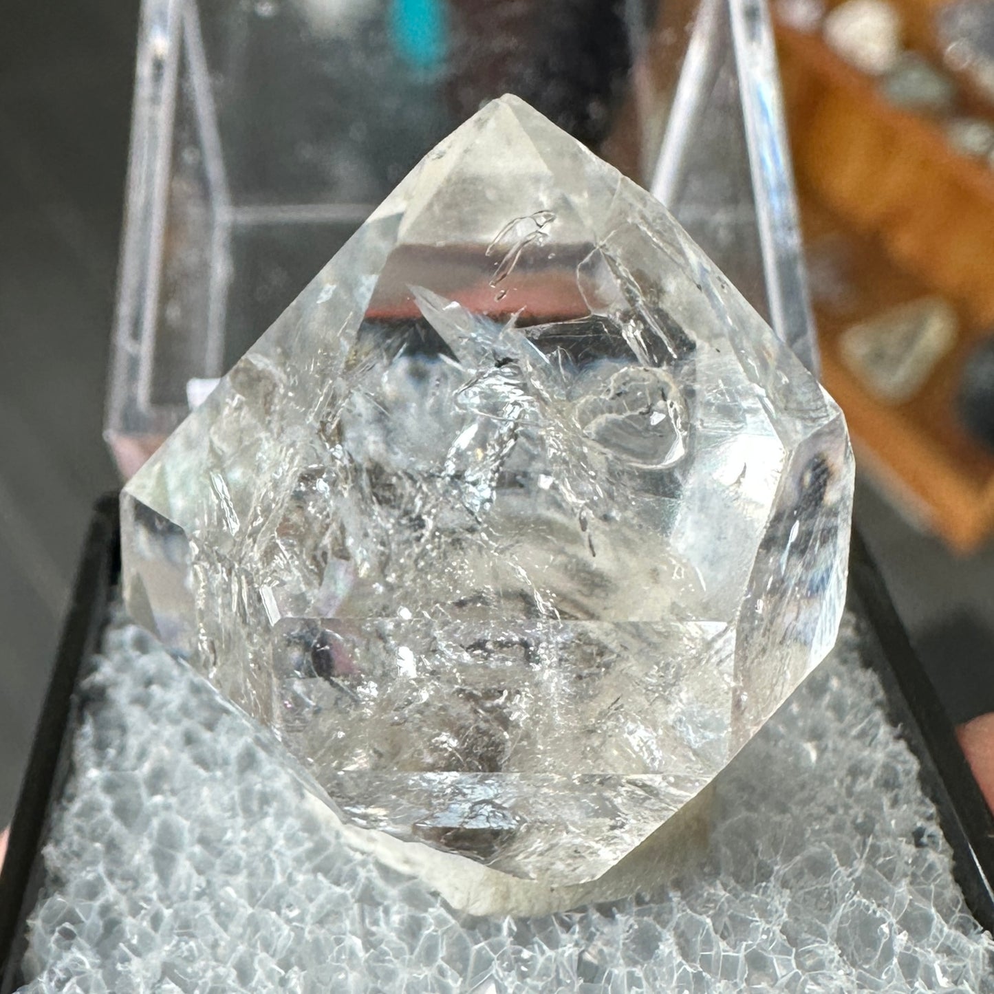 Herkimer Diamond Quartz Perky Box Specimen from New York