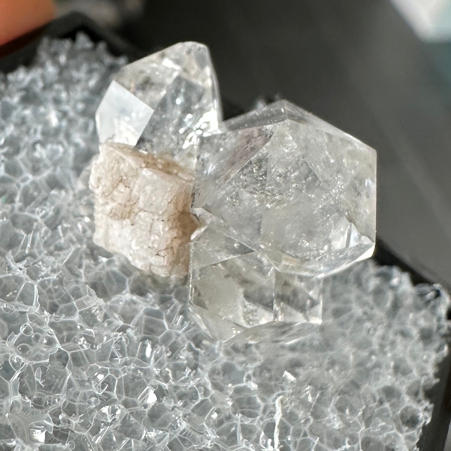 Herkimer Diamond Quartz Perky Box Specimen from New York