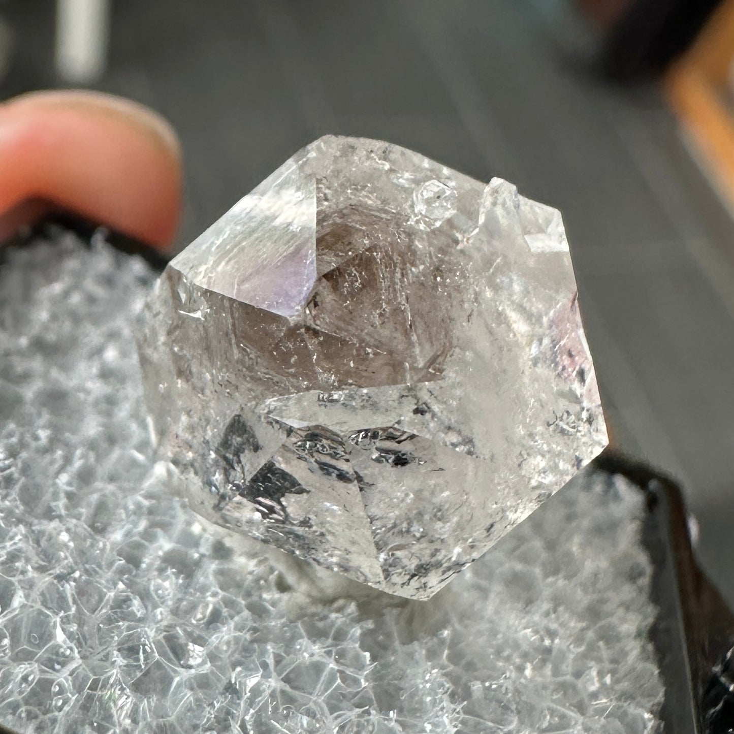 Herkimer Diamond Quartz Perky Box Specimen from New York