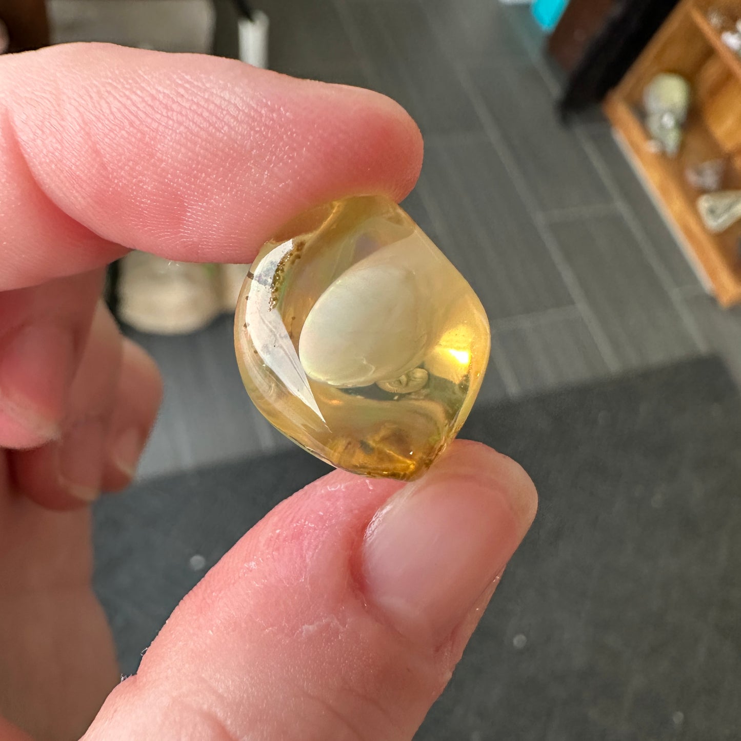 A+ 5.32g Welo Ghost Phantom Water Opal from Ethiopia