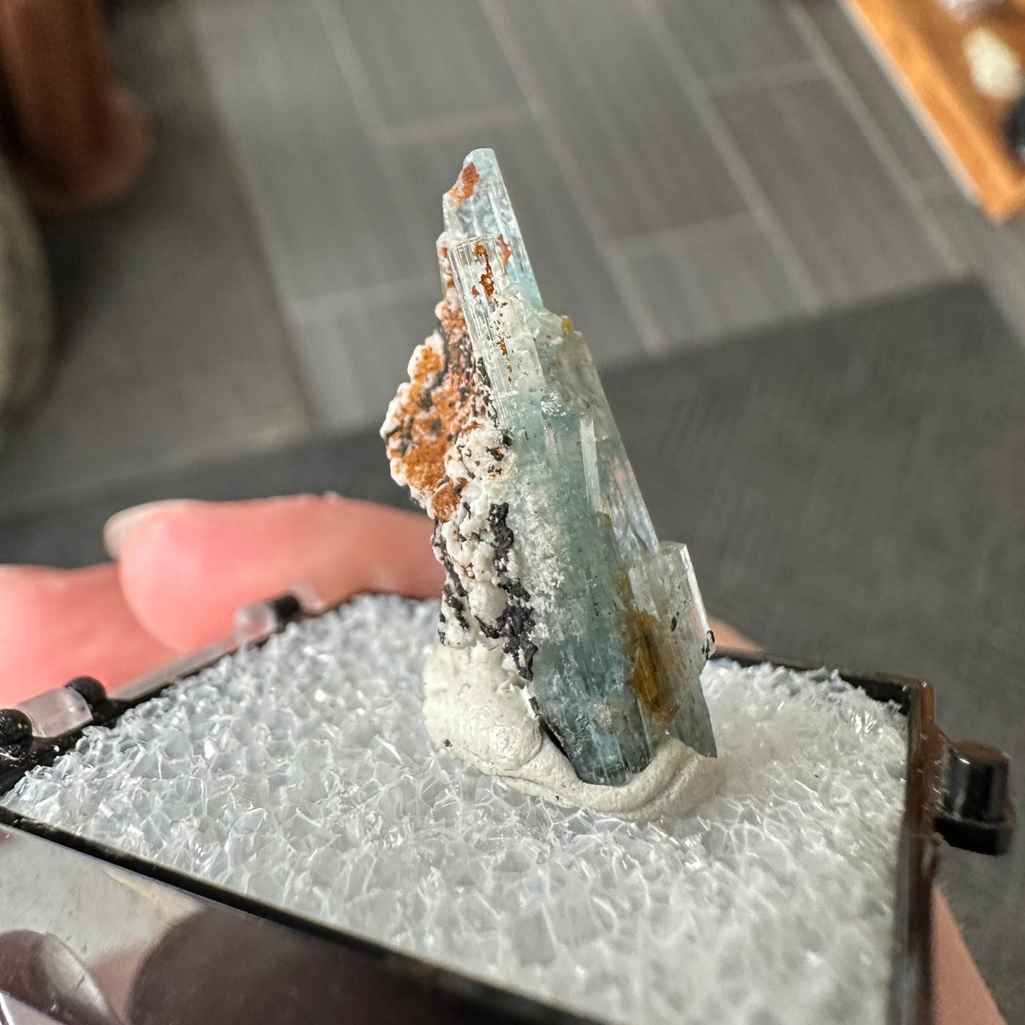 Aquamarine Perky Box Specimen from Namibia