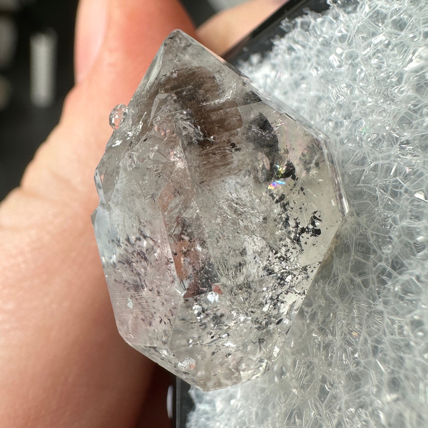 Herkimer Diamond Quartz Perky Box Specimen from New York
