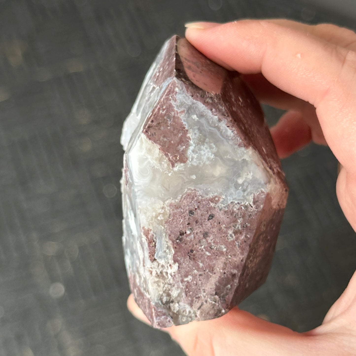 UV Reactive Chalcedony Geode Freeform from Mexico