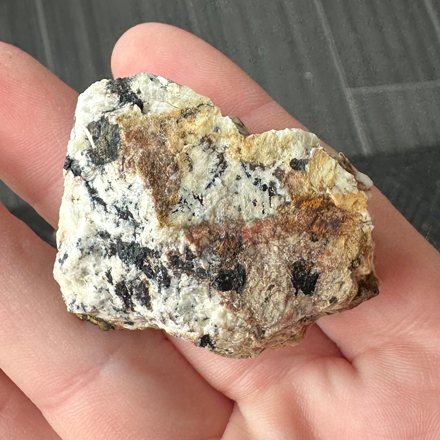 Miniature Sized Aegirine on Microcline Feldspar from Mount Malosa, Malawi