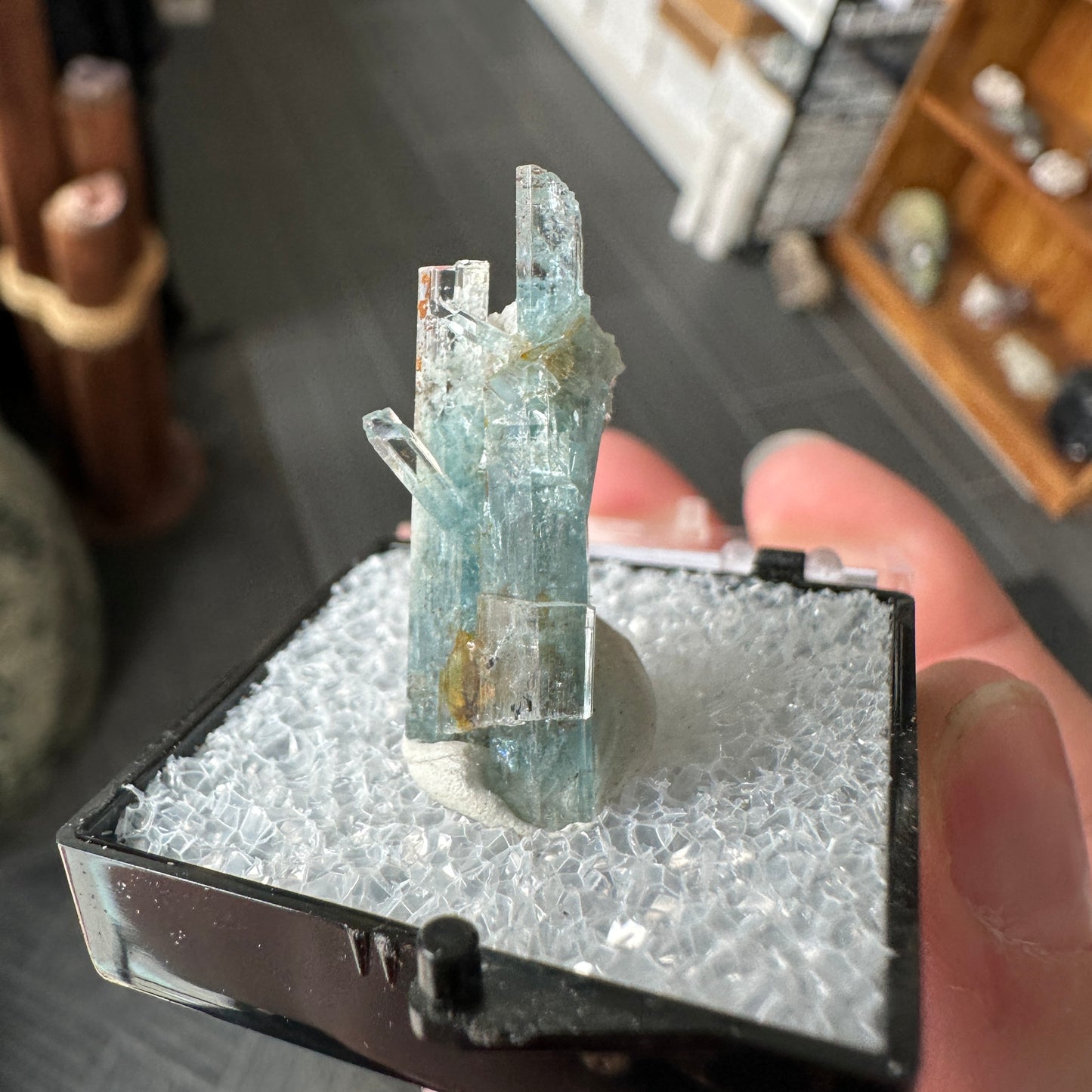 Aquamarine Perky Box Specimen from Namibia