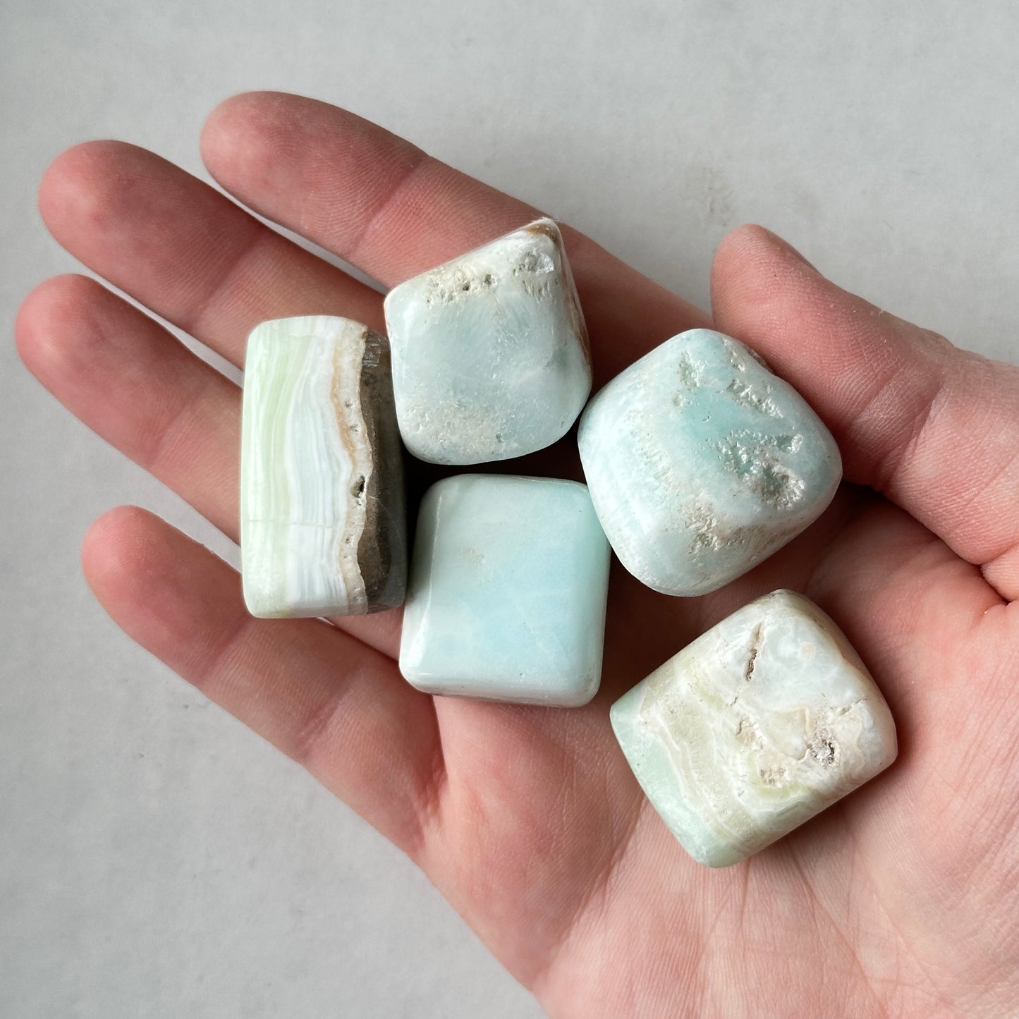 Medium Tumbled Caribbean Calcite from Pakistan