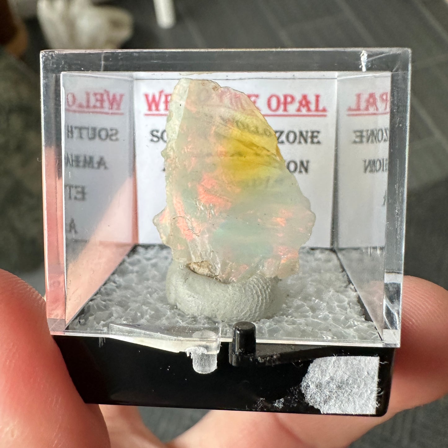 Stunning A+ Welo Opal in Perky Box from Ethiopia