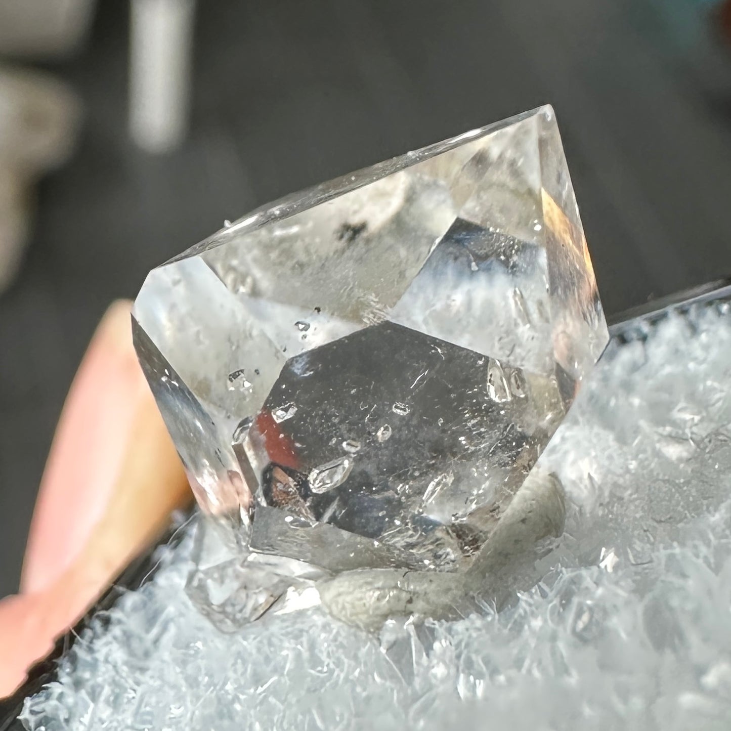 Herkimer Diamond Quartz Perky Box Specimen from New York