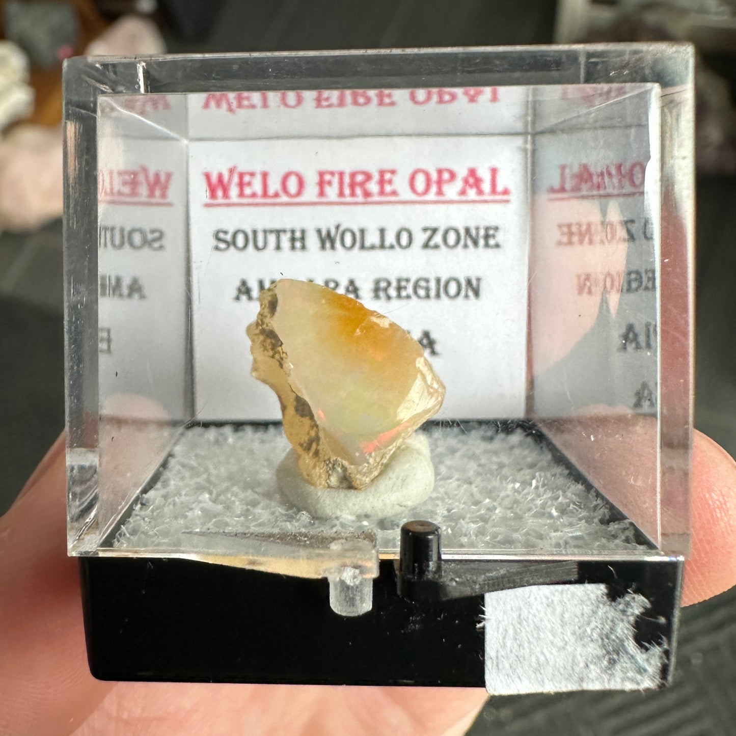 Stunning A+ Welo Opal in Perky Box from Ethiopia