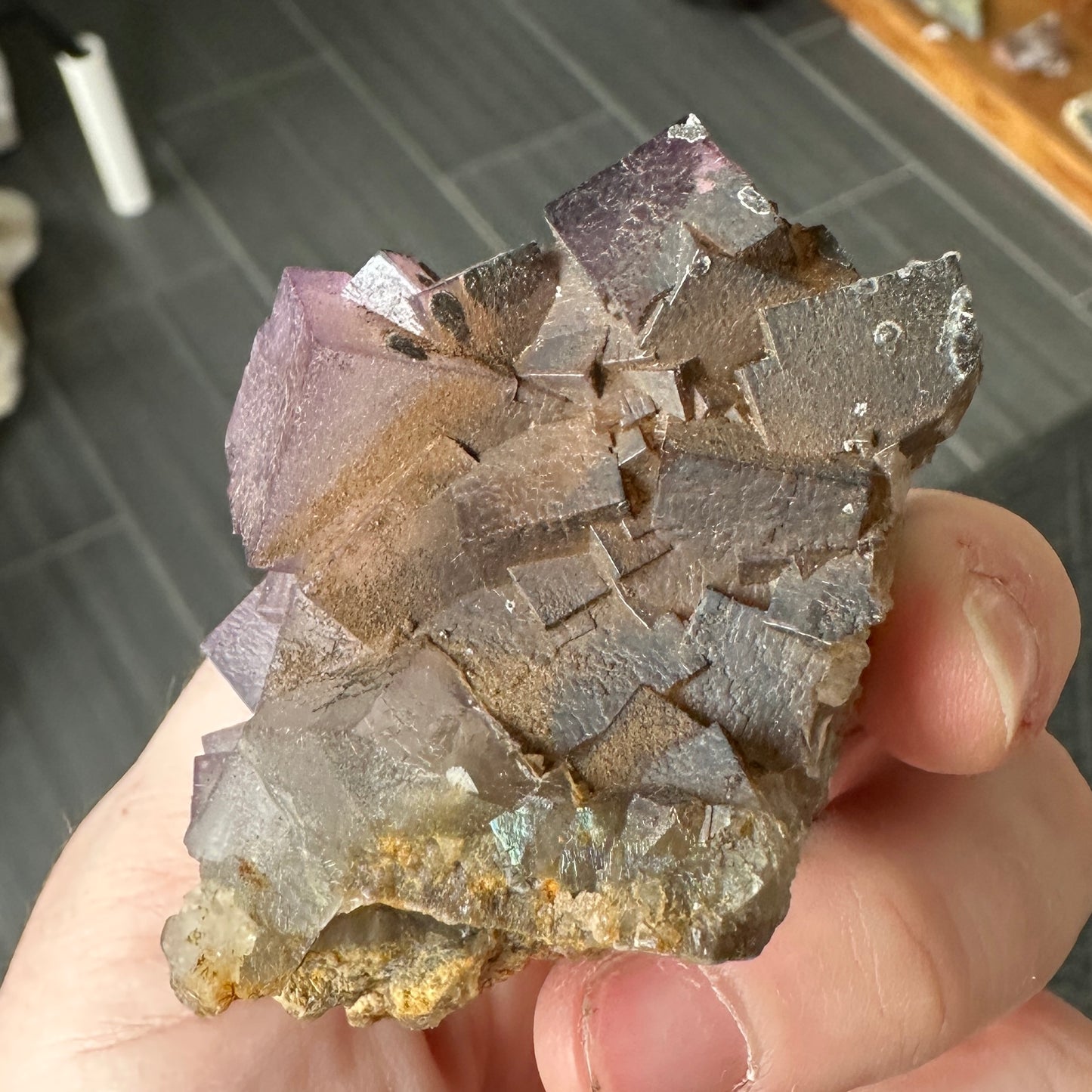 Miniature Purple Fluorite from Nigeria
