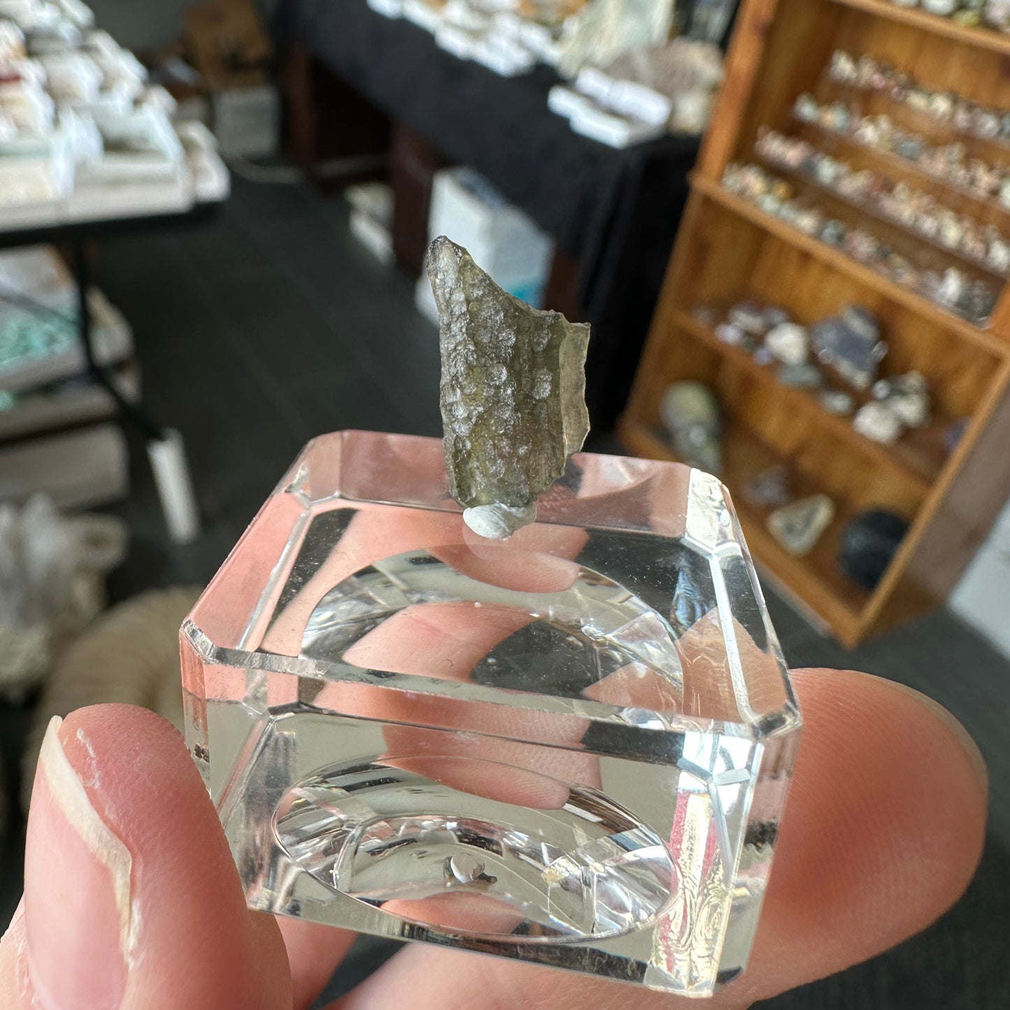 Genuine Green Moldavite 0.44g from Czech Republic