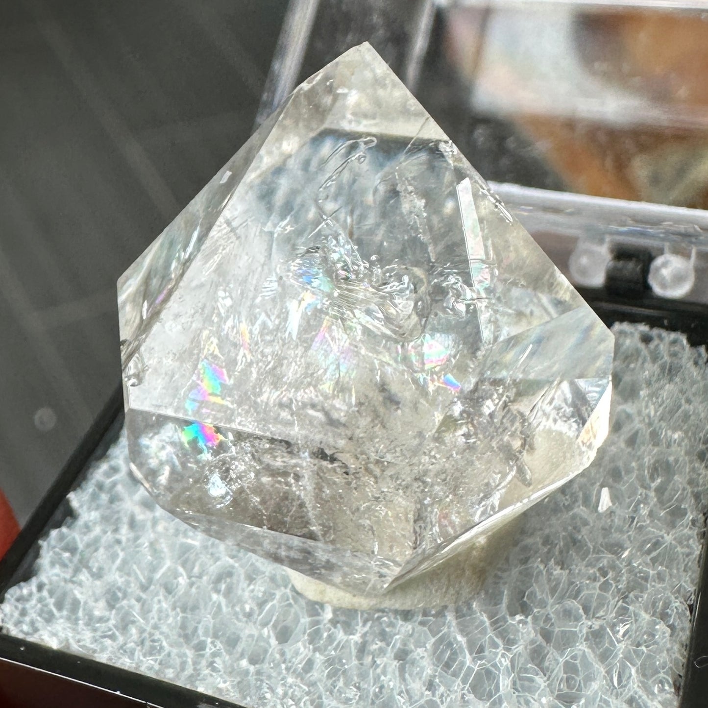 Herkimer Diamond Quartz Perky Box Specimen from New York
