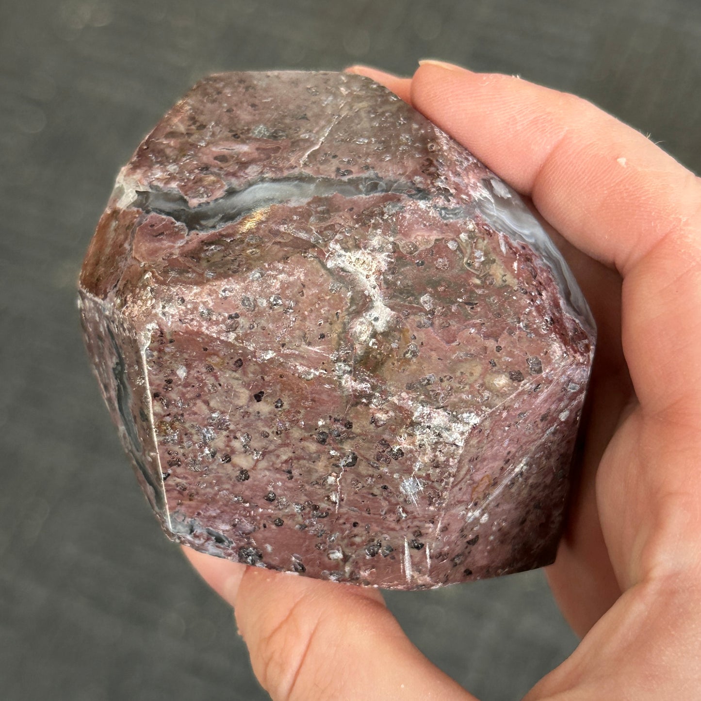 UV Reactive Chalcedony Geode Freeform from Mexico
