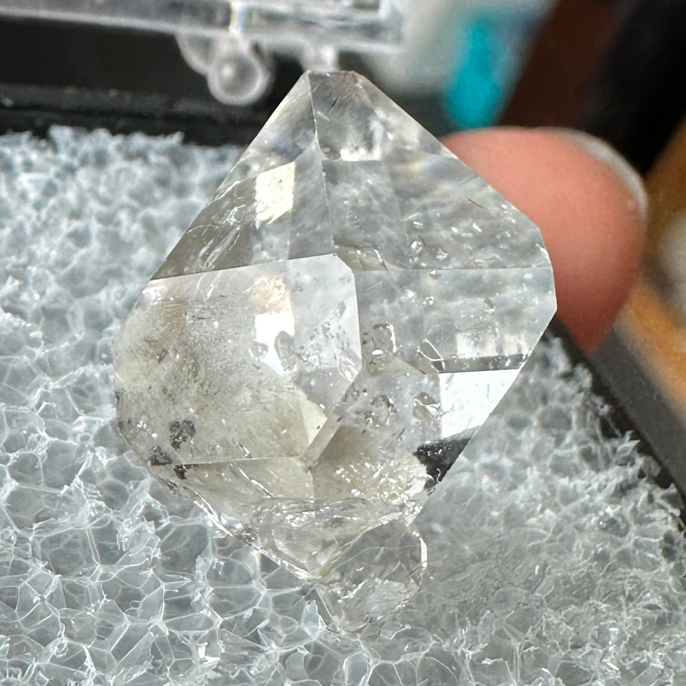 Herkimer Diamond Quartz Perky Box Specimen from New York