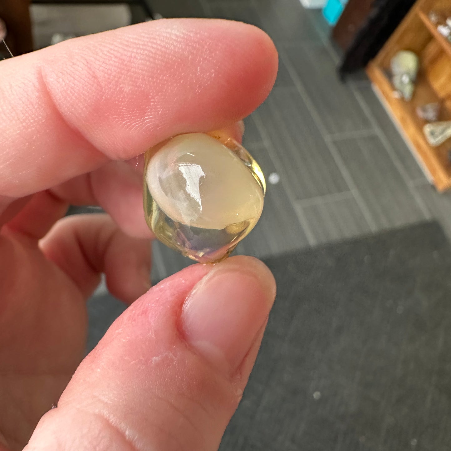 A+ 5.32g Welo Ghost Phantom Water Opal from Ethiopia