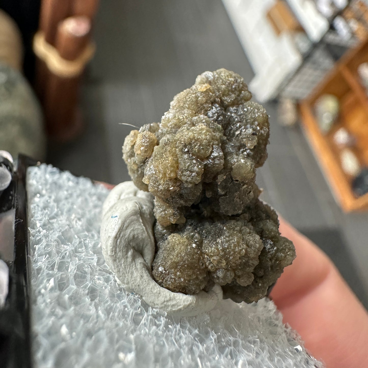 Old Stock Byssolite Included Green Quartz Perky Box Specimen from Pennsylvania