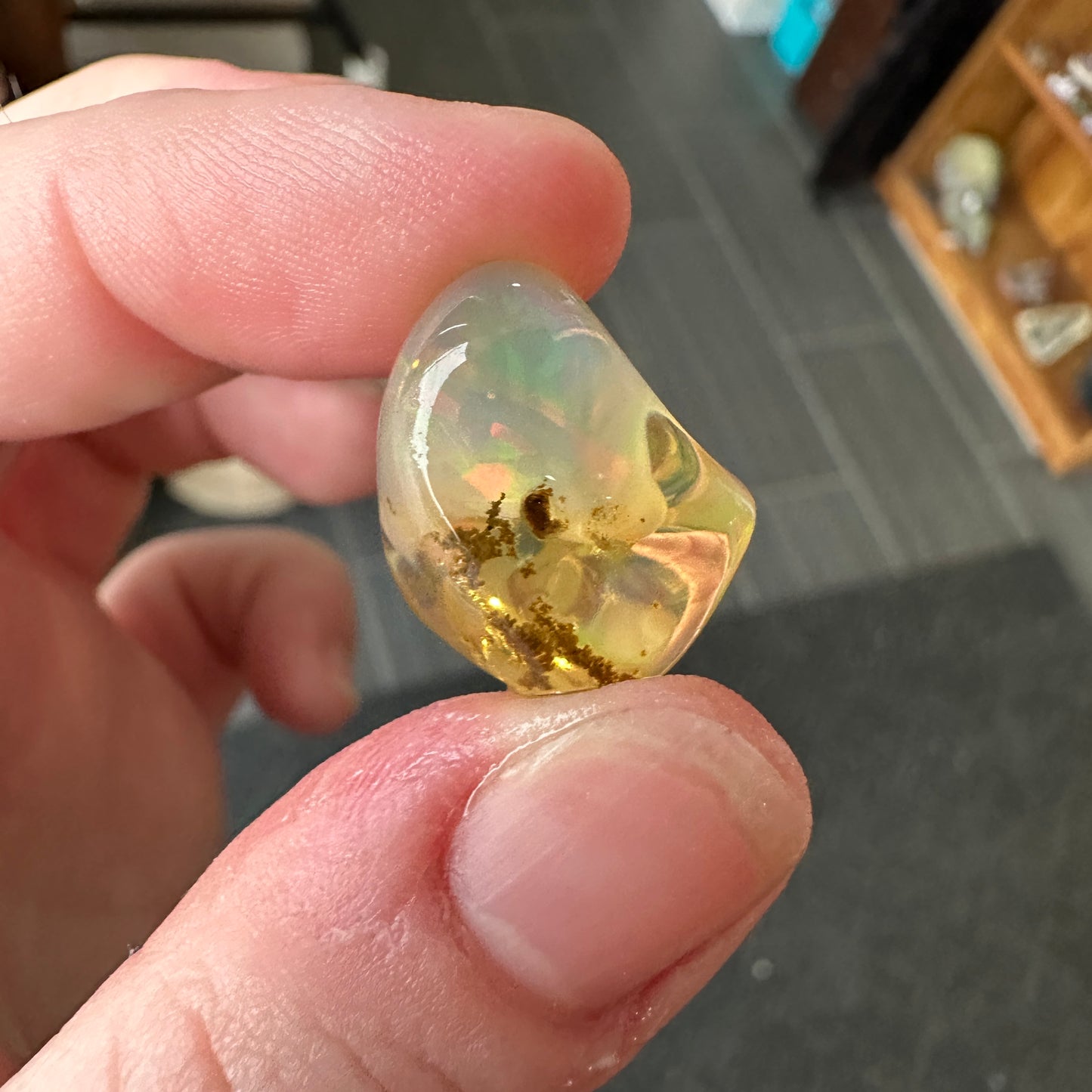 A+ 5.32g Welo Ghost Phantom Water Opal from Ethiopia