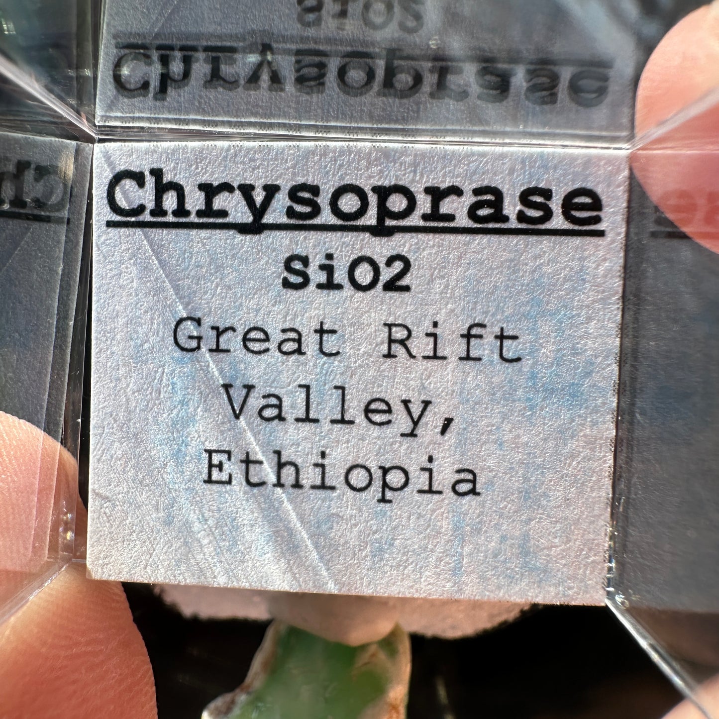 Chrysoprase Perky Box Specimen from Ethiopia