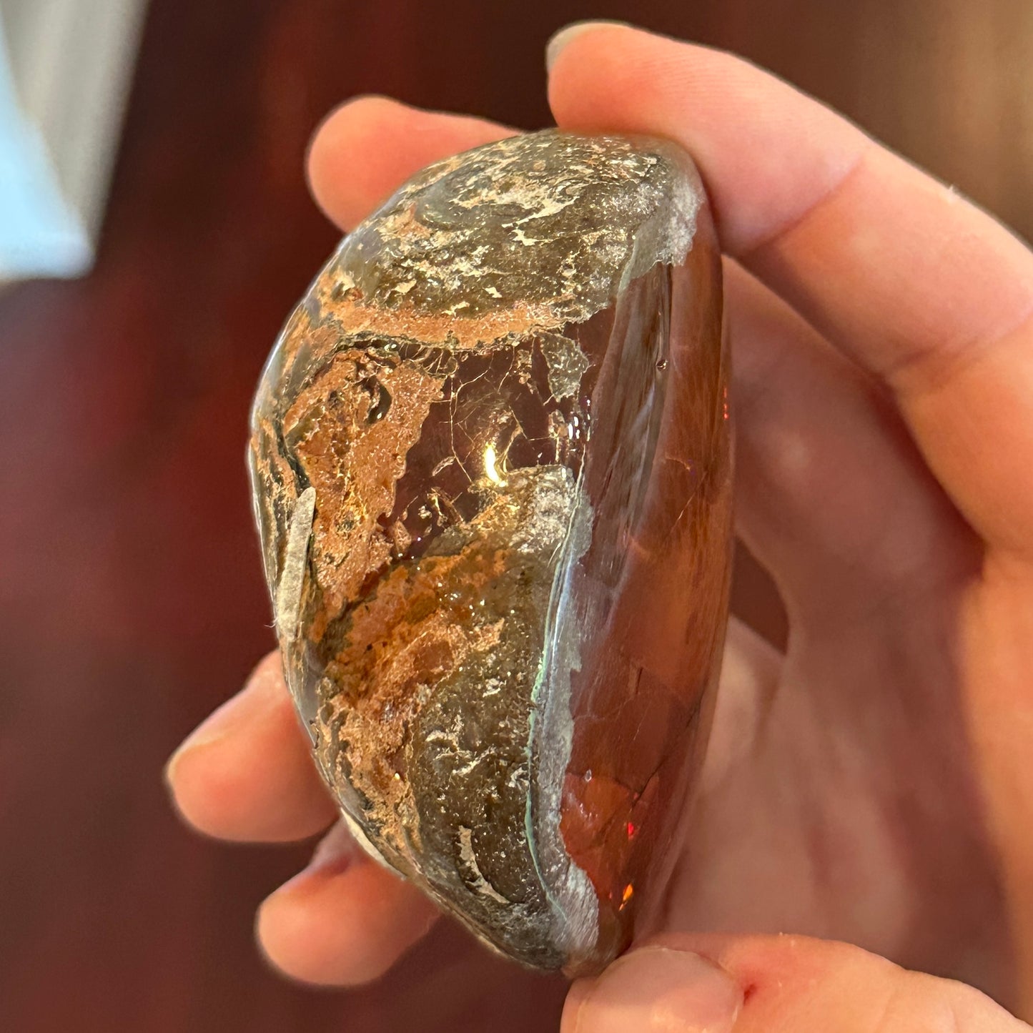 Marcela- 125g Hand-Polished Chocolate Opal from Ethiopia
