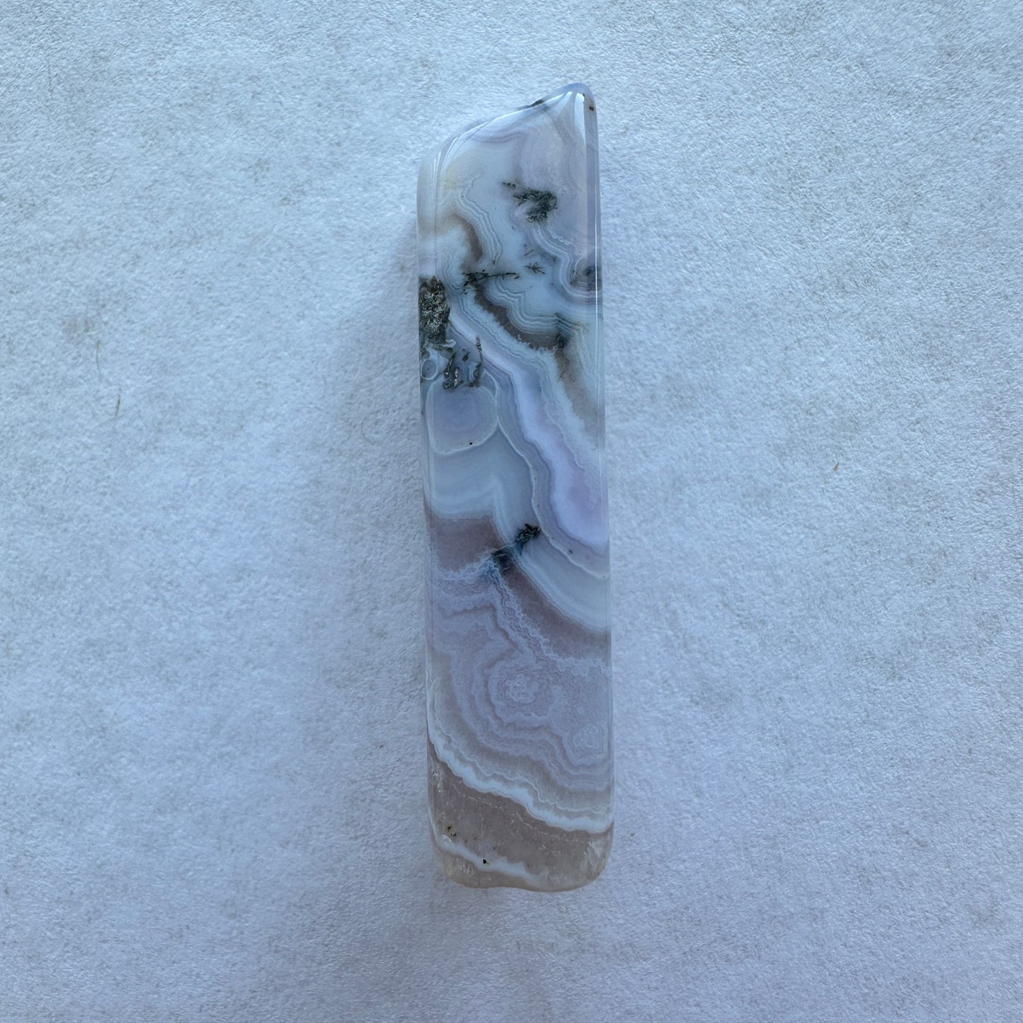 2.51g Colorado Silver-Bearing Amethyst Sowbelly Agate Slab