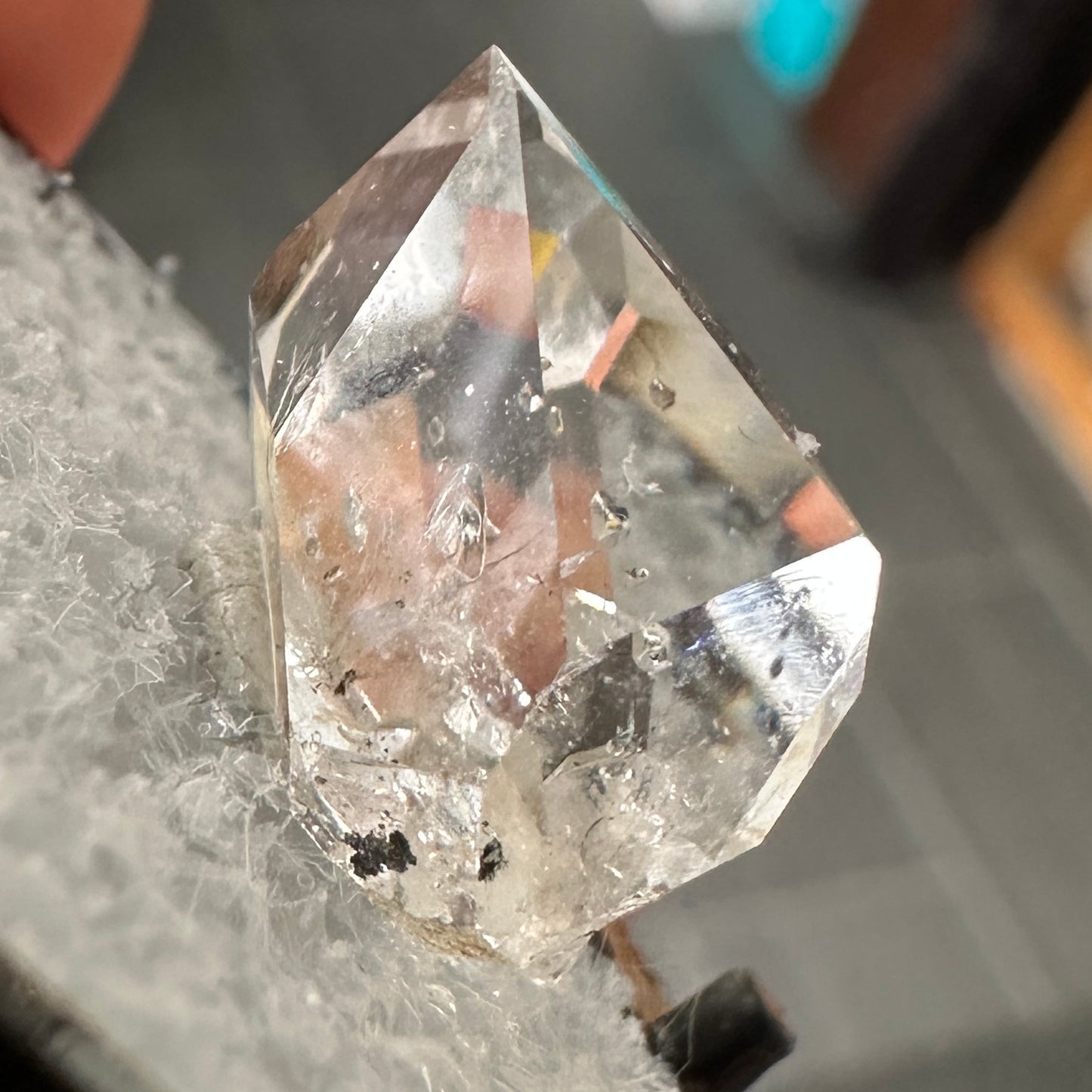 Herkimer Diamond Quartz Perky Box Specimen from New York