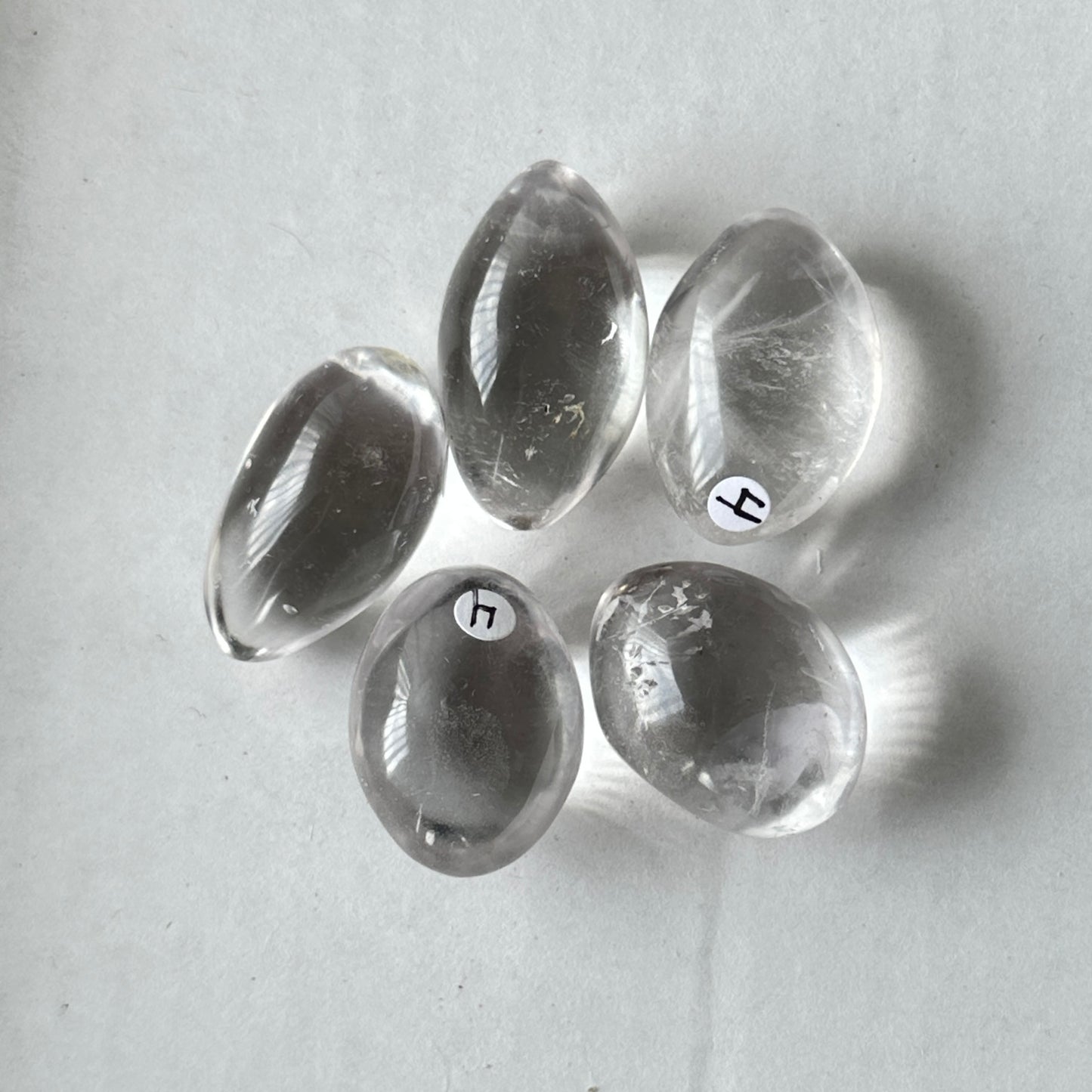 Medium Tumbled Optical Clear Quartz from Colombia