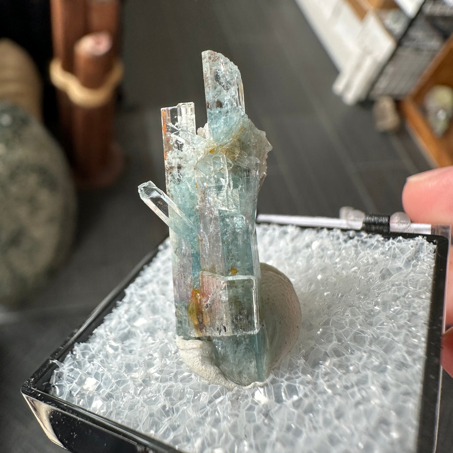 Aquamarine Perky Box Specimen from Namibia