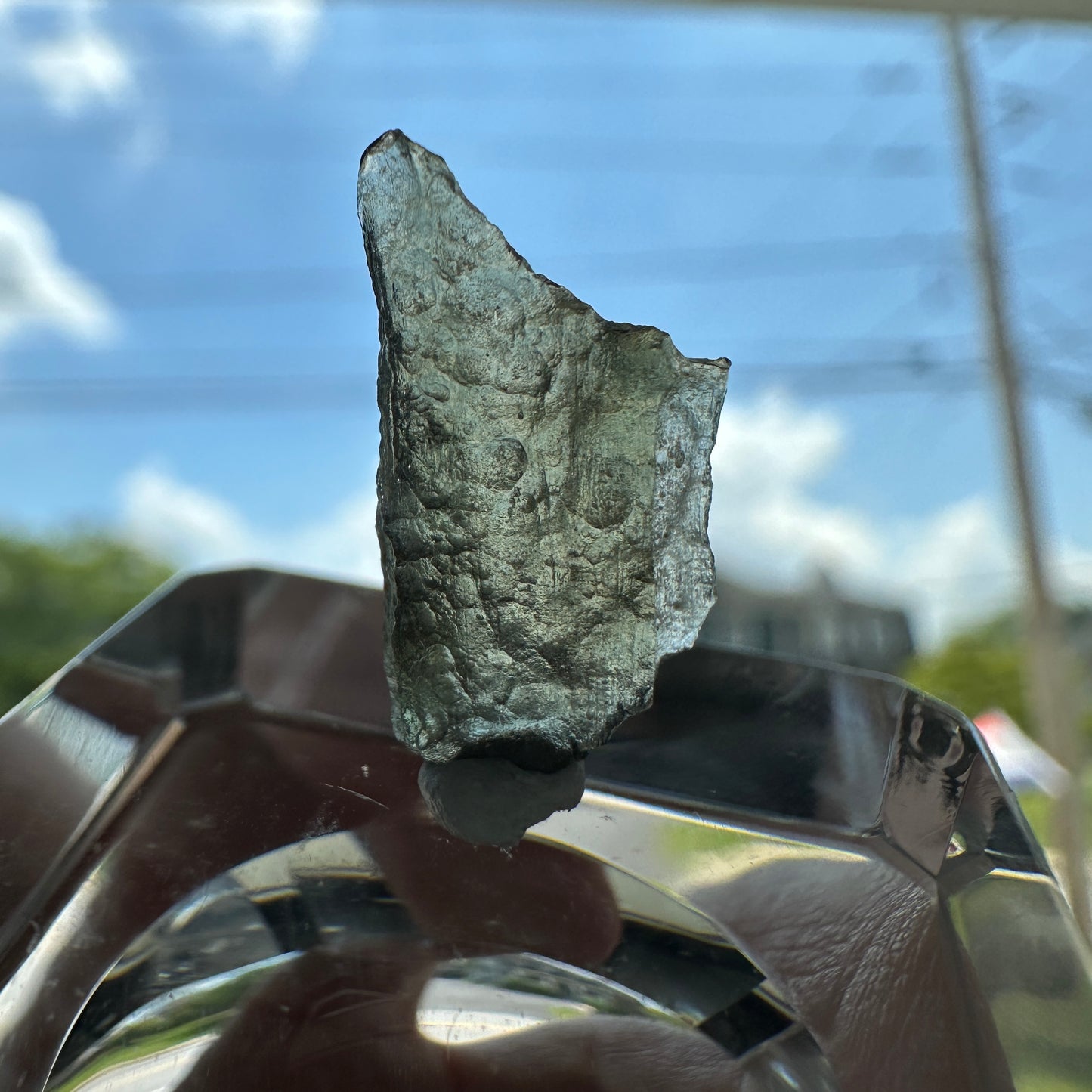Genuine Green Moldavite 0.44g from Czech Republic
