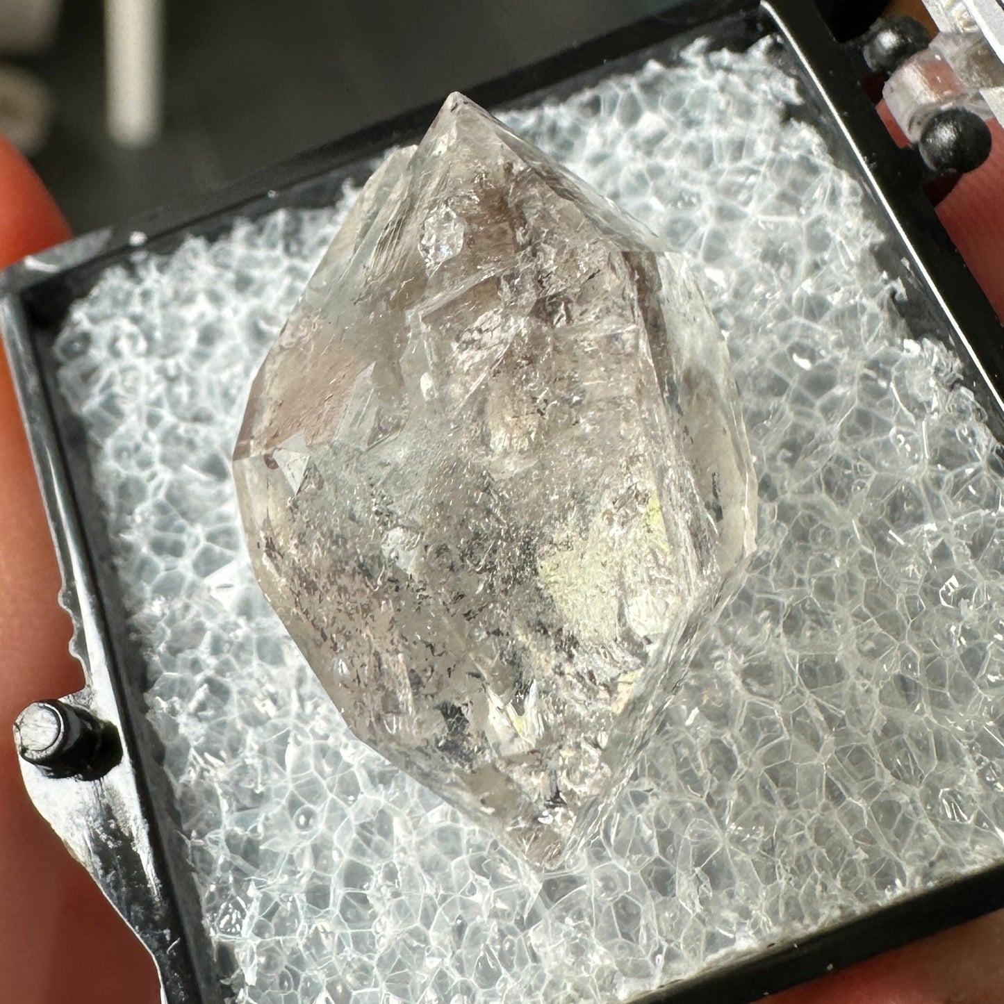 Herkimer Diamond Quartz Perky Box Specimen from New York