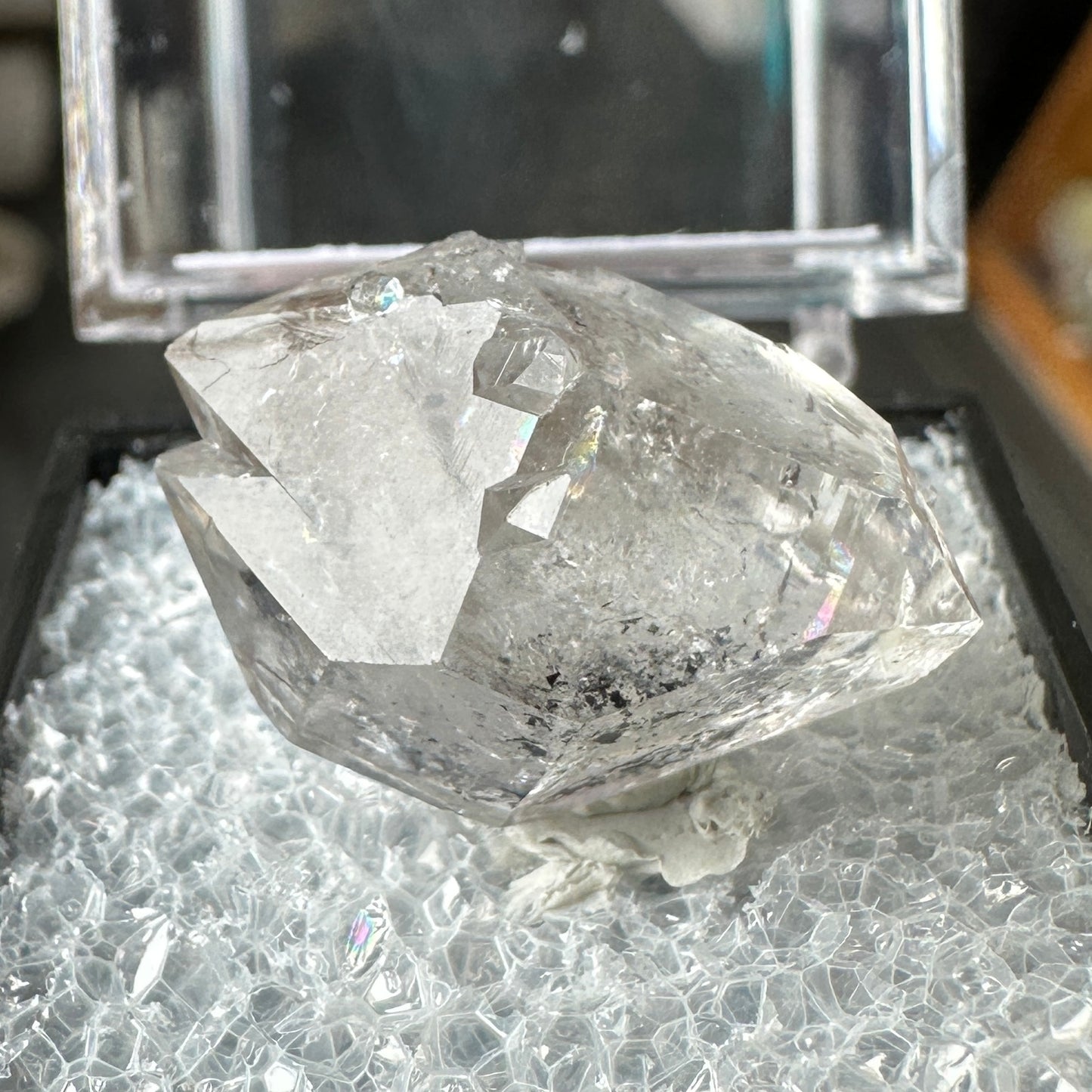 Herkimer Diamond Quartz Perky Box Specimen from New York