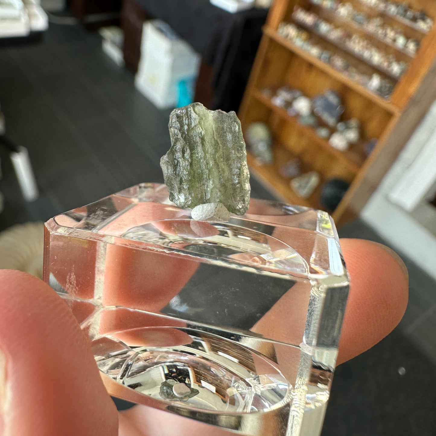 Genuine Green Moldavite 0.60g from Czech Republic