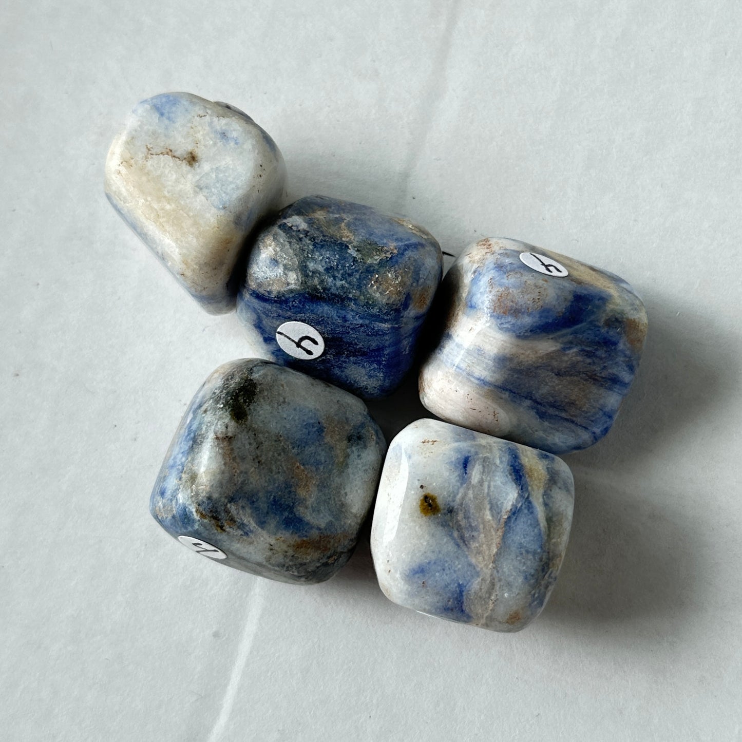 Medium Tumbled Blue Afghanite from Afghanistan