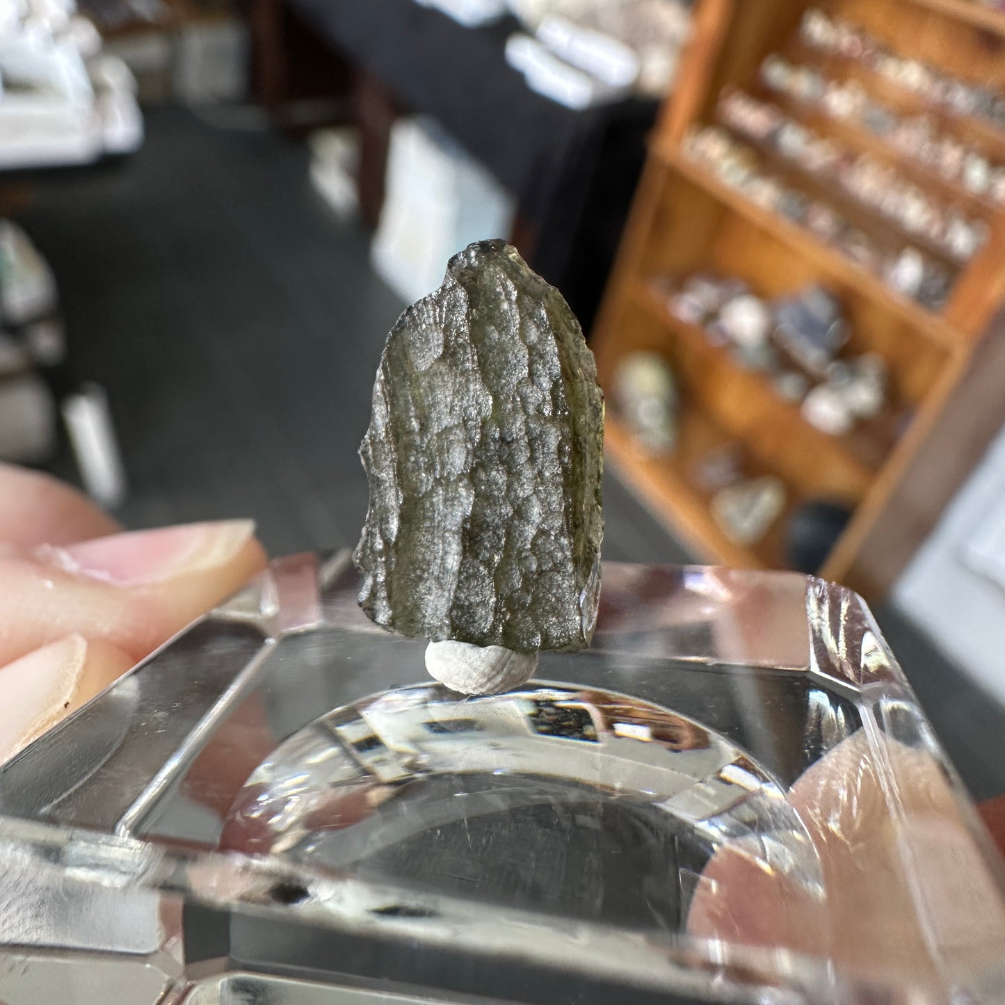 Genuine Green Moldavite 0.45g from Czech Republic