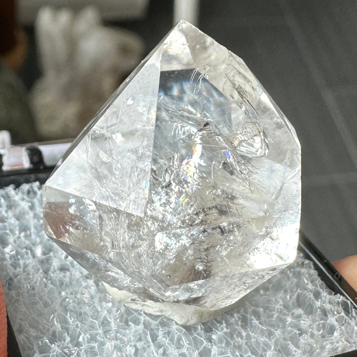 Herkimer Diamond Quartz Perky Box Specimen from New York