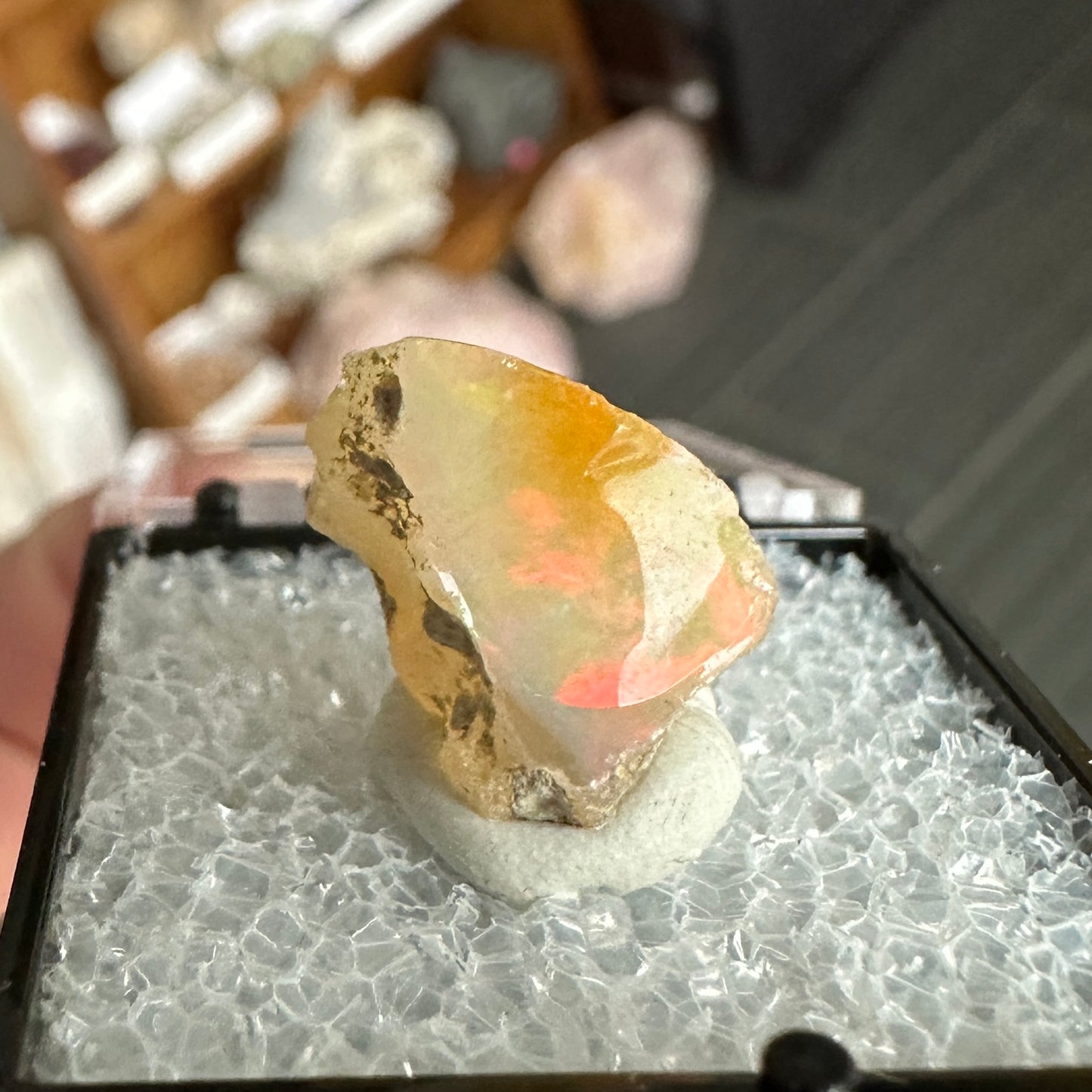 Stunning A+ Welo Opal in Perky Box from Ethiopia