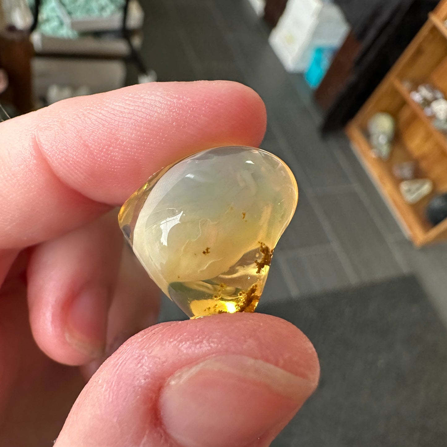 A+ 5.32g Welo Ghost Phantom Water Opal from Ethiopia