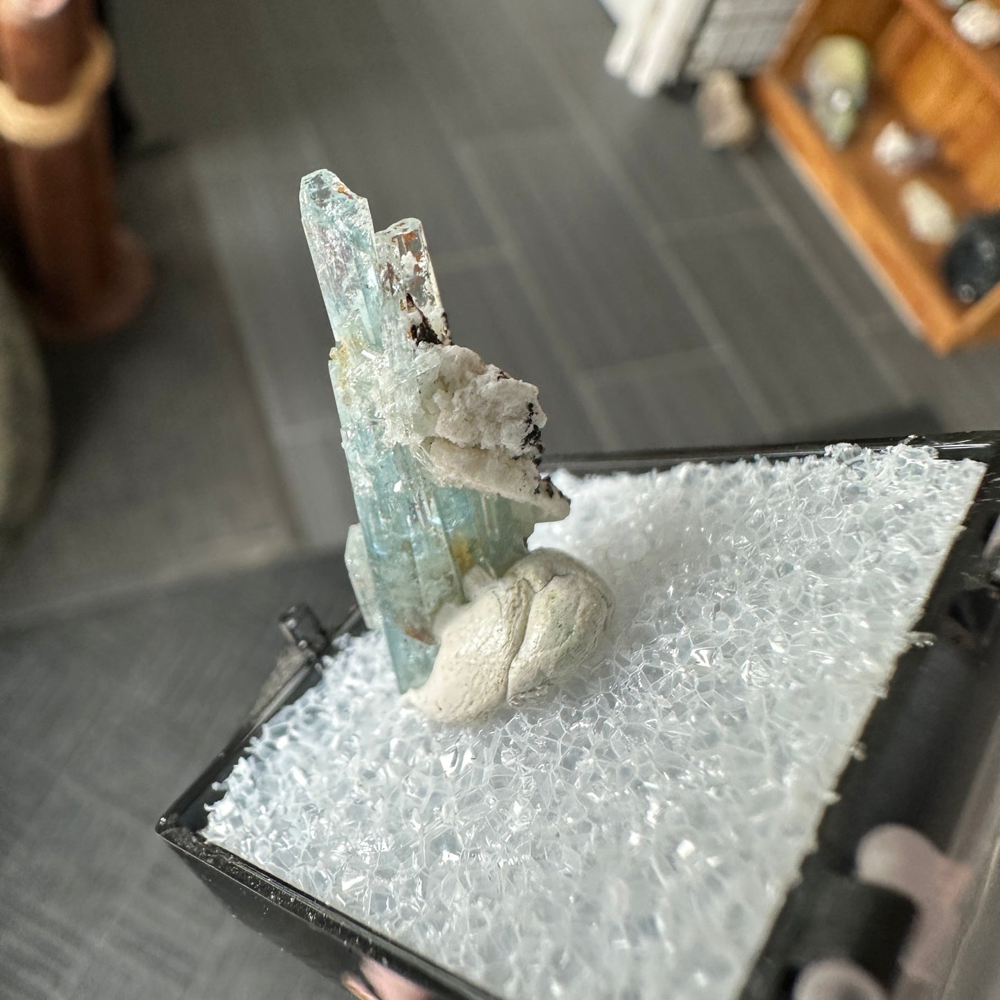 Aquamarine Perky Box Specimen from Namibia