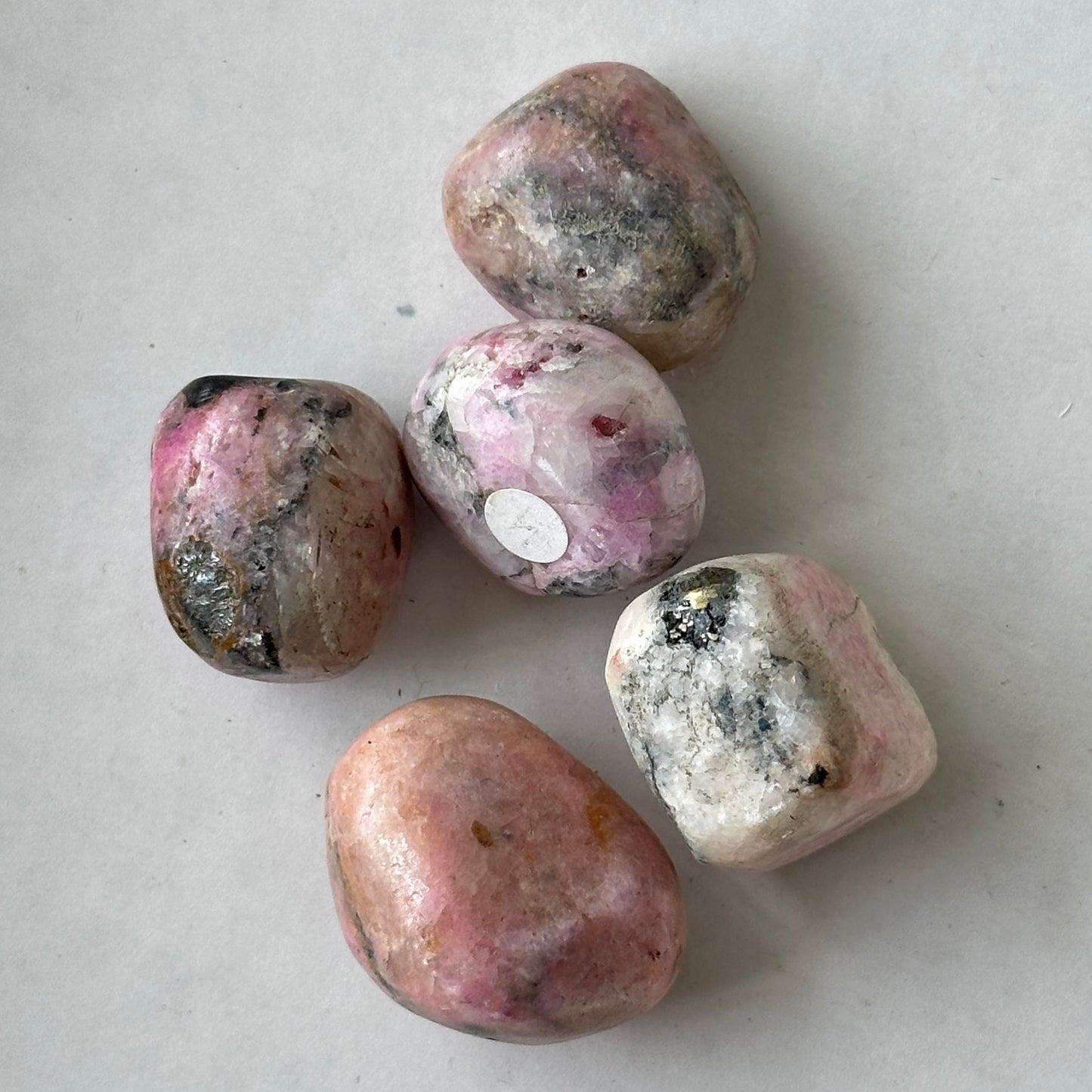Medium Tumbled Pink Cobaltoan Calcite from DR Congo
