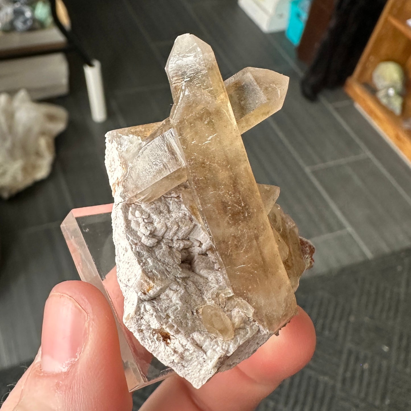 Miniature Sized Smoky Citrine from Orange River, Namibia