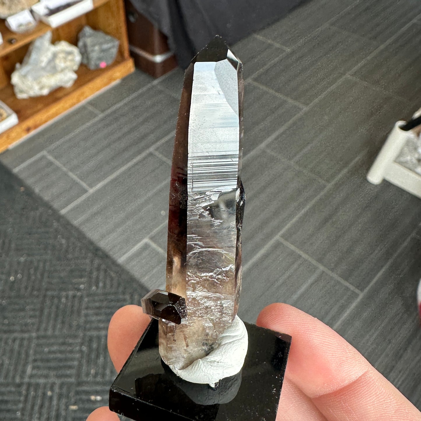 Miniature Sized Smoky Quartz with Epididymite Inclusions from Mount Malosa, Malawi
