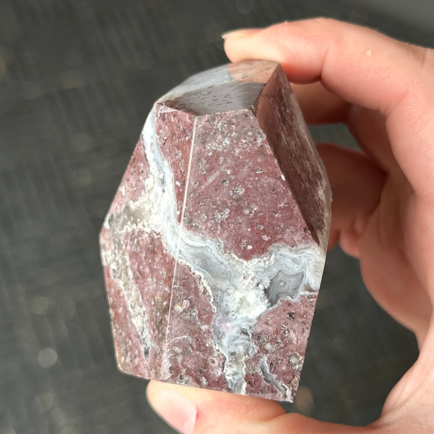 UV Reactive Chalcedony Geode Freeform from Mexico