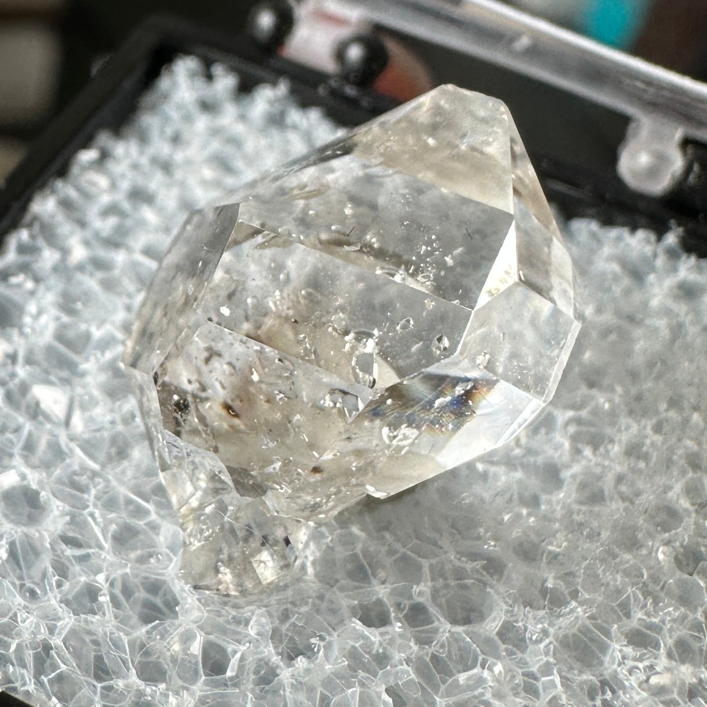 Herkimer Diamond Quartz Perky Box Specimen from New York