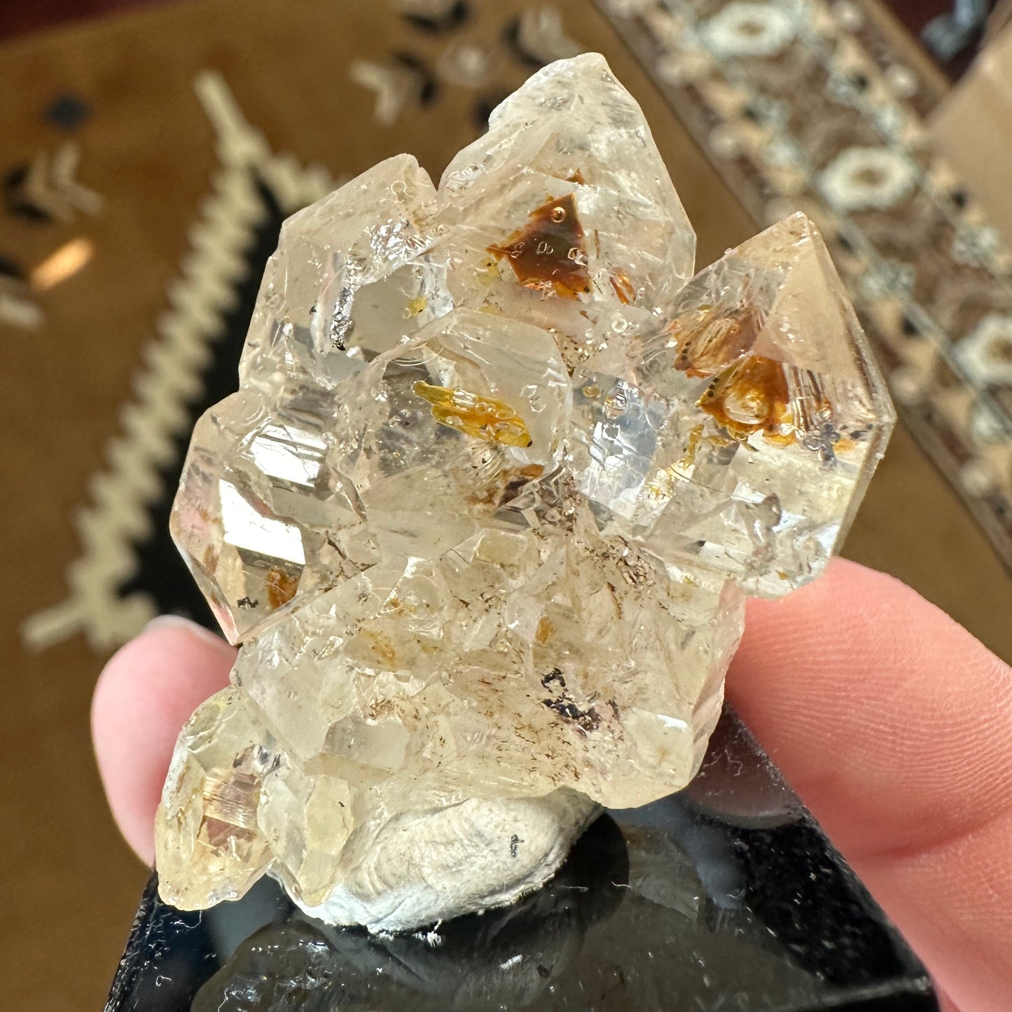 UV Reactive Petroleum Included Firefly Quartz from Madagascar