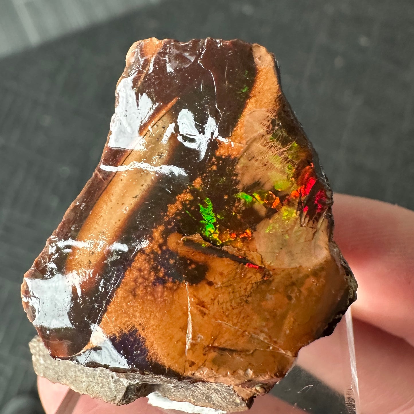 Chocolate Fire Opal Miniature from Ethiopia