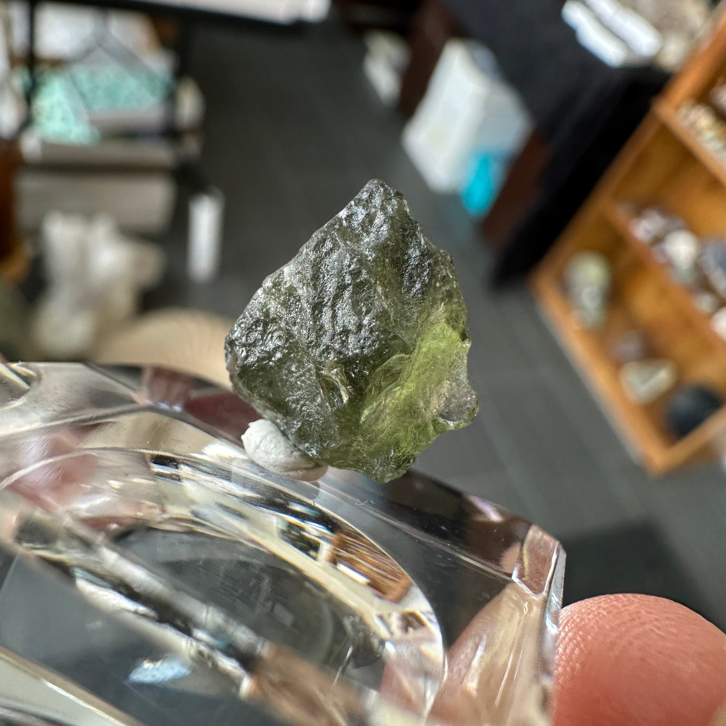Genuine Green Moldavite 0.97g from Czech Republic