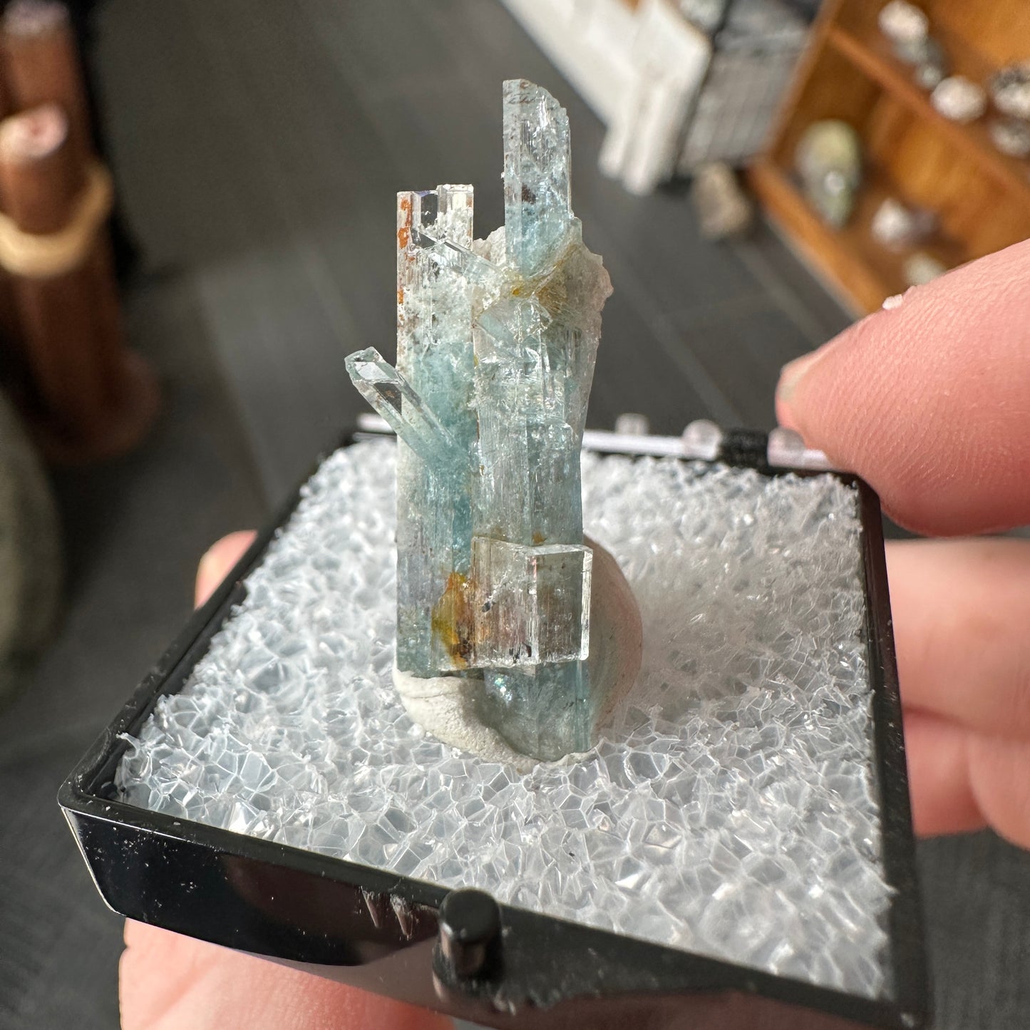 Aquamarine Perky Box Specimen from Namibia