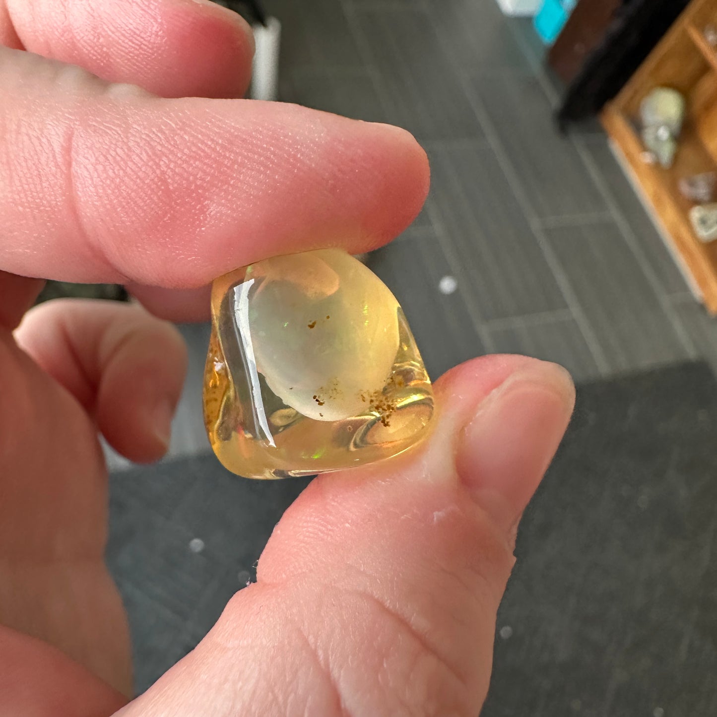 A+ 5.32g Welo Ghost Phantom Water Opal from Ethiopia